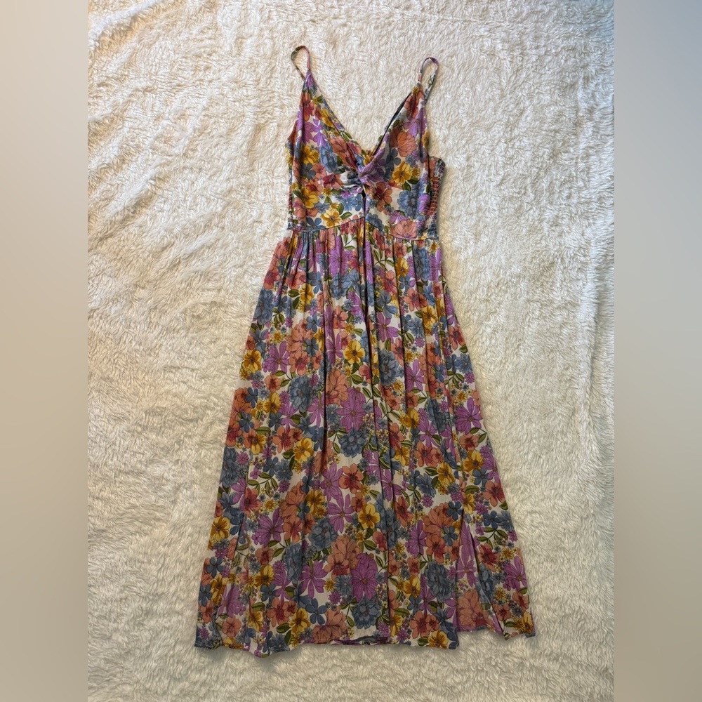 Angie Vibrant Floral Maxi Dress
